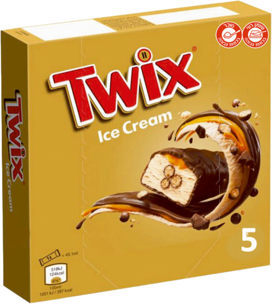 טוויקס גלידה חמישיה 171 גרם
