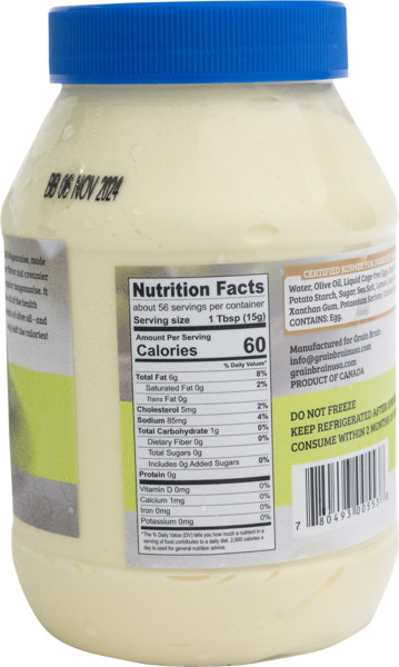 Light Olive Oil Mayonnaise 2