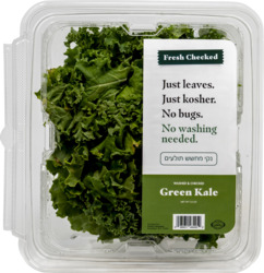 Washed & Checked Green Kale