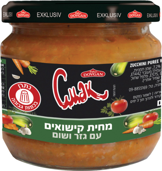 מחית קישואים עם גזר ושום 350 גר