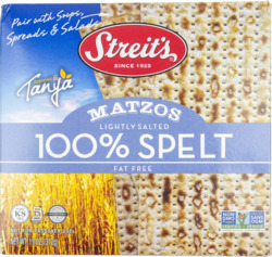 100% Spelt Lightly Salted Matzoh