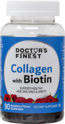 Collagen & Biotin 90 Raspberry Flavored Gummies