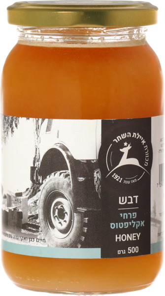 דבש מלא מפרחי אקליפטוס 500 גרם