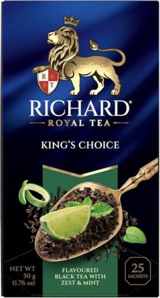 תה שחור עם ליים 25 שקיקים RICHARD