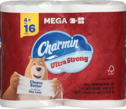Ultra Strong Bathroom Tissue Rolls 4 ct