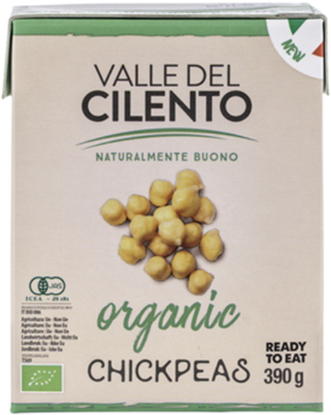 גרגרי חומוס אורגניים 390 גרם VALLE DEL CILENTO