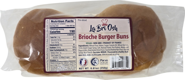 Brioche Burger Buns 2 ct
