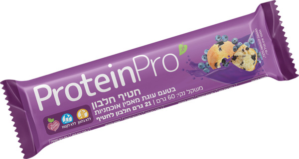 חטיף חלבון עוגת תאפין אוכמ. טבעוני 60 גר