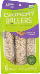 Crunchy Rollers Organic Puffed Brown Rice