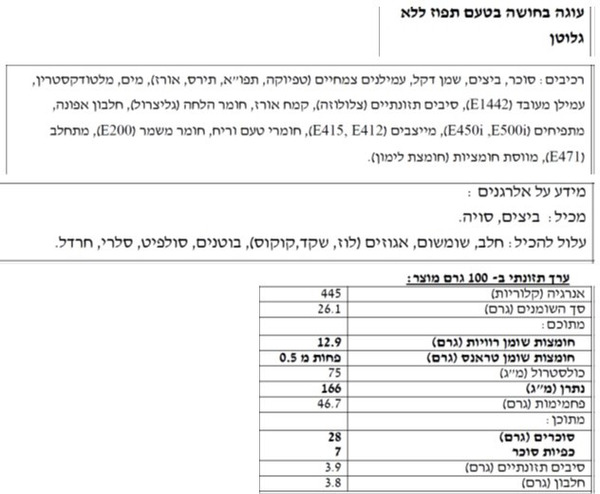 עוגת תפוז ללא גלוטן