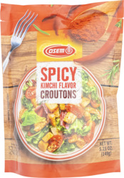 Spicy Kimchi Flavored Croutons