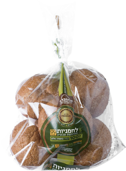 לחמניות קמח כוסמין מלא מחמצת טבעית 5 יח'