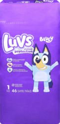 Platinum Protection Bluey Edition Diapers 46 ct