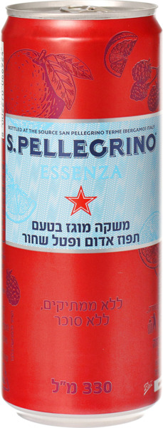 משקה מוגז בטעם תפוז אדום ופטל שחור