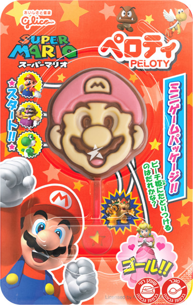 סופר מריו שוקולד על מקל 20 ג