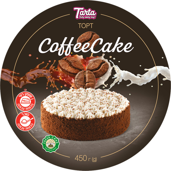 עוגת קפה טרטה 450 גר