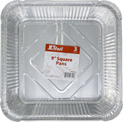 Alm:9" Square Pan 3Pk