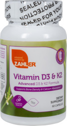 Vitamin D3 & K2 Capsules 60 ct