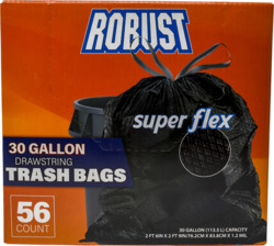 Super Flex Drawstring Trash Bags 56 ct