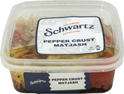 Pepper-Crusted Matjash Herring