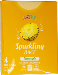Pineapple Flavored Sparkling Juice Cans 4 ct