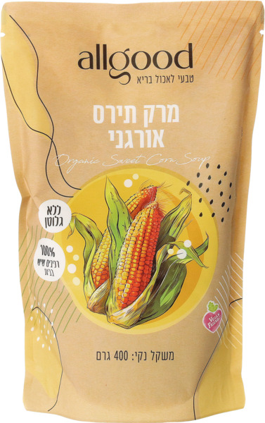 מרק תירס קרמי אורגני