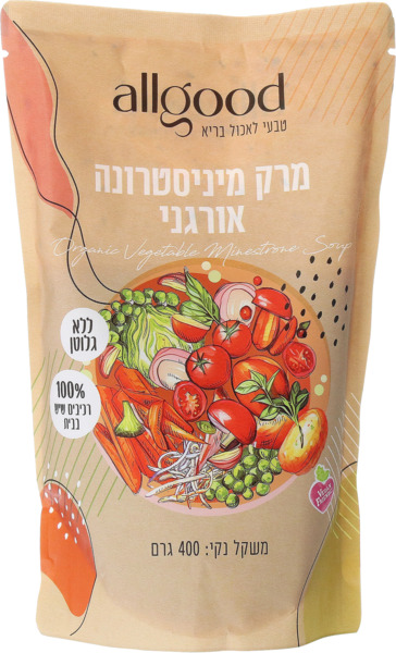 מרק ירקות מינסטרונה אורגני