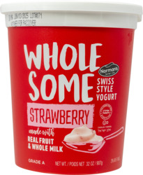 Wholesome Strawberry Swiss Style Yogurt