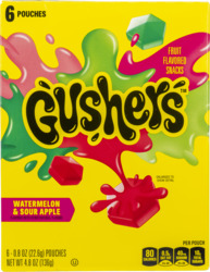 Watermelon & Sour Apple Flavored Fruit Snacks 6 ct