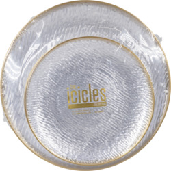 Round Plastic Dinnerware Set 24 ct