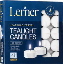 4.5 Hour Tealight Candles 50 ct