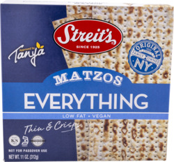 Vegan Thin & Crisp Everything Matzos