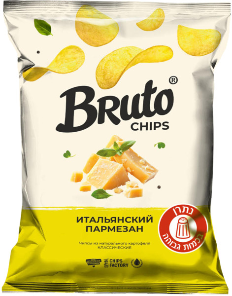 חטיף תפוא בטעם גבינת פרמזן 120 גר BRUTO