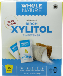 Birch Xylitol Sweetener Packets 75 ct