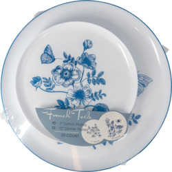 French Toile Combo Plates 20 ct