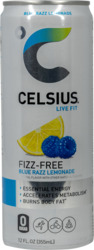 Fizz-Free Blue Razz Lemonade Energy Drink