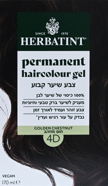 צבע שיער קבוע חום מוזהב 4D
