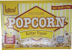 Butter Flavor Microwave Popcorn 6 pk