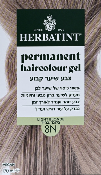 צבע שיער קבוע בלונד בהיר 8N