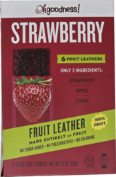 Oh Goodness Strawberry Fruit Leather 6Pk