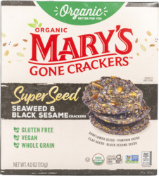 Organic Seaweed & Black Sesame Crackers
