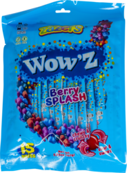 Buy Wow'z Sour & Sweet Berry Splash 15 ct for ₪3.99 When you spend ₪10 from store variety