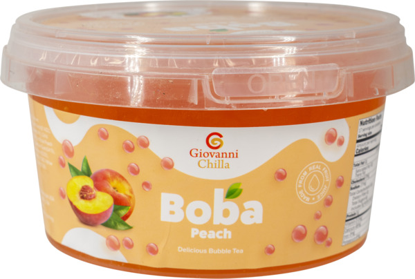 Chilla Boba Peach Delicious Bubble Tea