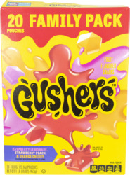 Fruit Flavor Snacks Family Pack Pouches 20 ct
