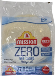 Original Zero Net Carbs Tortilla Wraps 8 ct