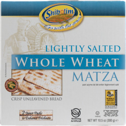 Lightly Salted Whole Wheat Matza