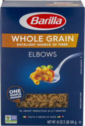 Whole Grain Elbows with Excellent Source of Fiber