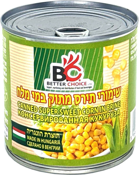שימורי תירס מתוק במי מלח