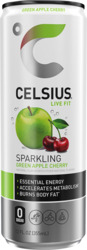 Sparkling Green Apple Cherry Energy Drink