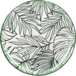 9" Foiled Leaf Plate 10 pk